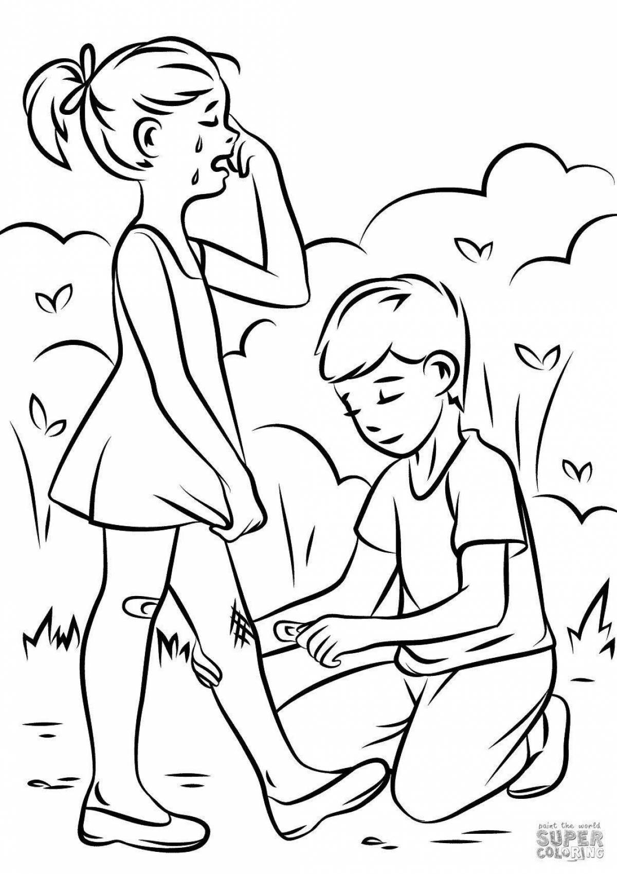 Careful Mercy coloring page