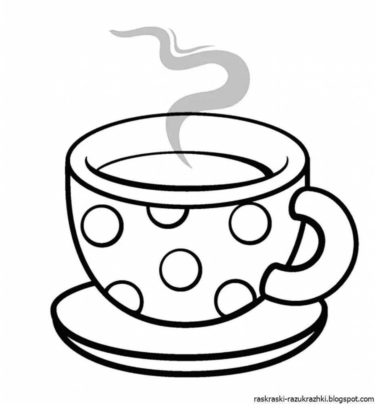 Colourful coloring cup for kids