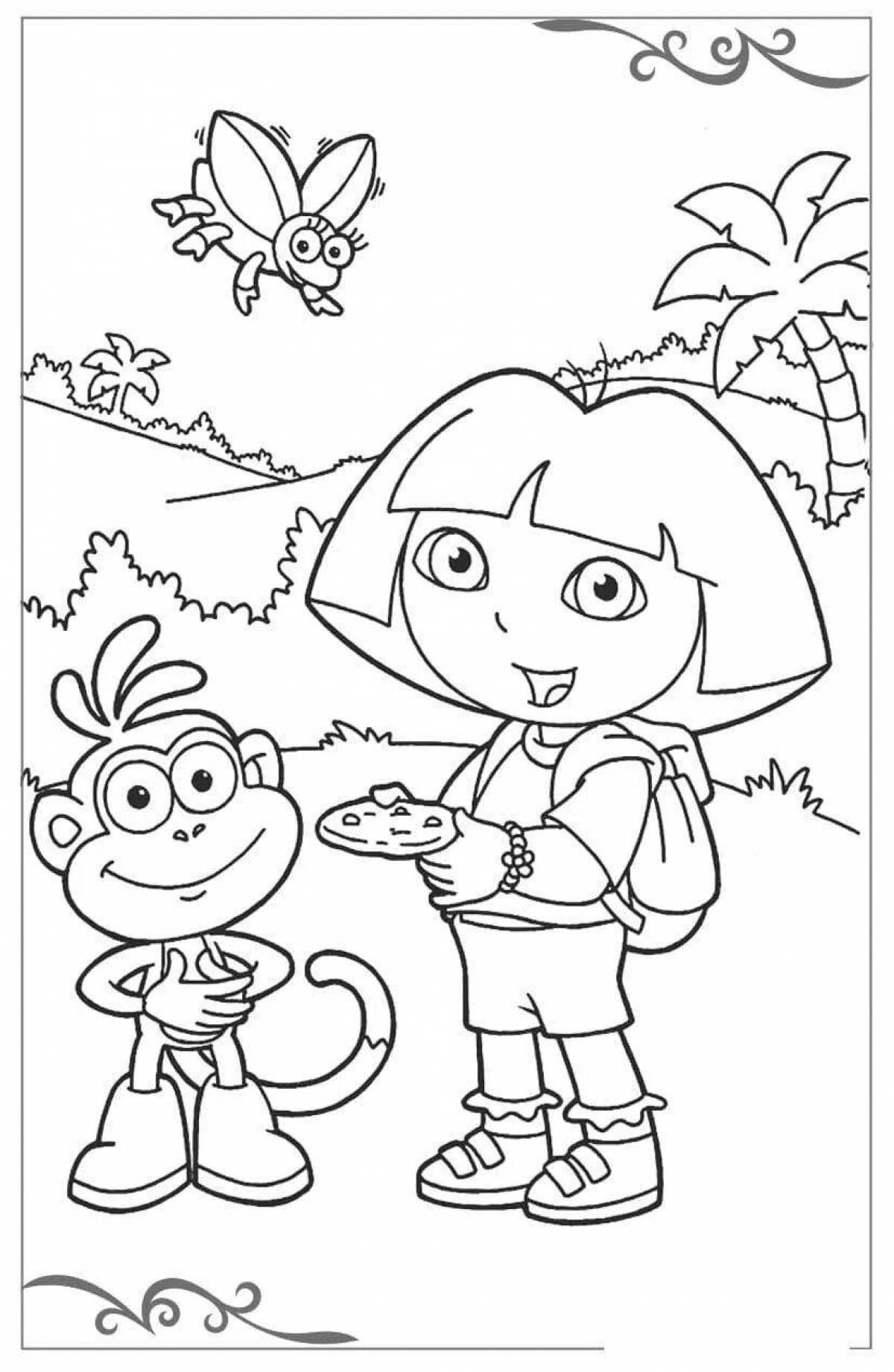 Color-frenzy coloring page for boys and girls aged 5