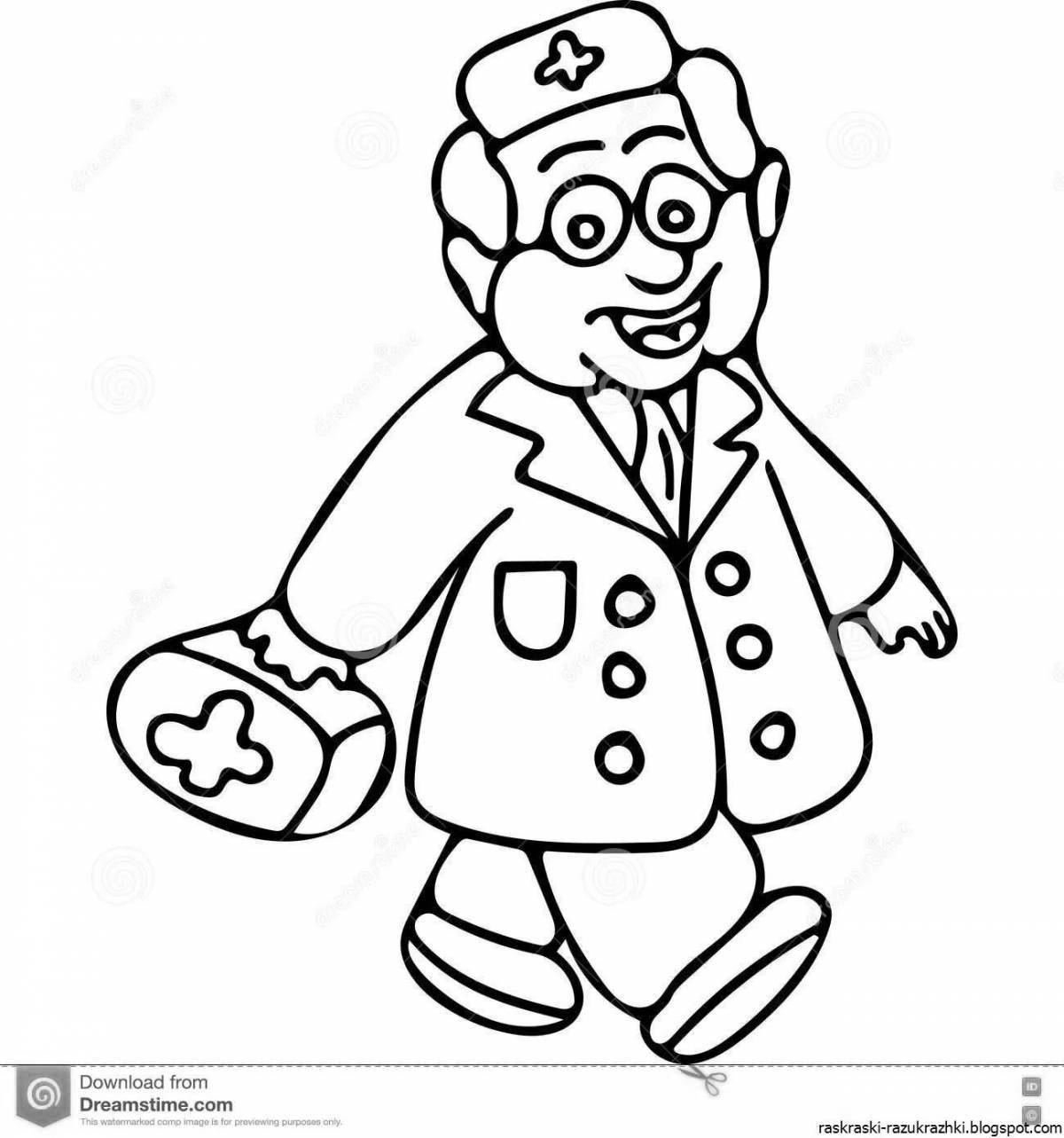 Fun coloring book flu and SARS prevention