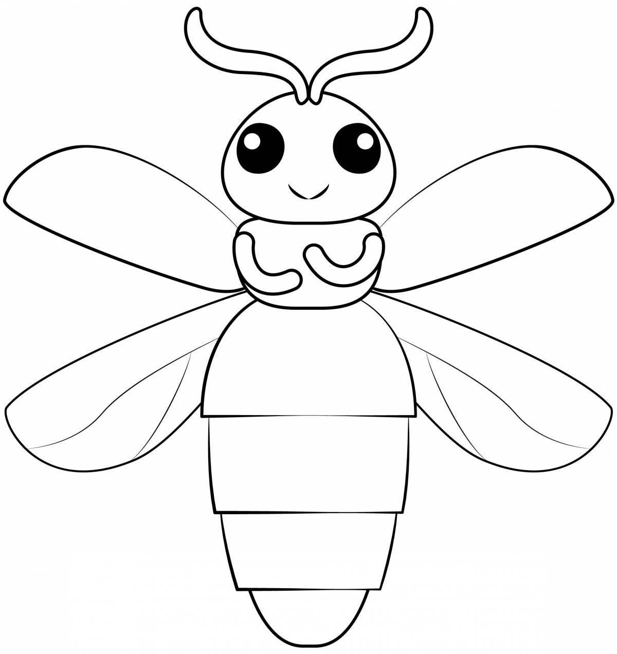 Magic fly coloring book for 3-4 year olds