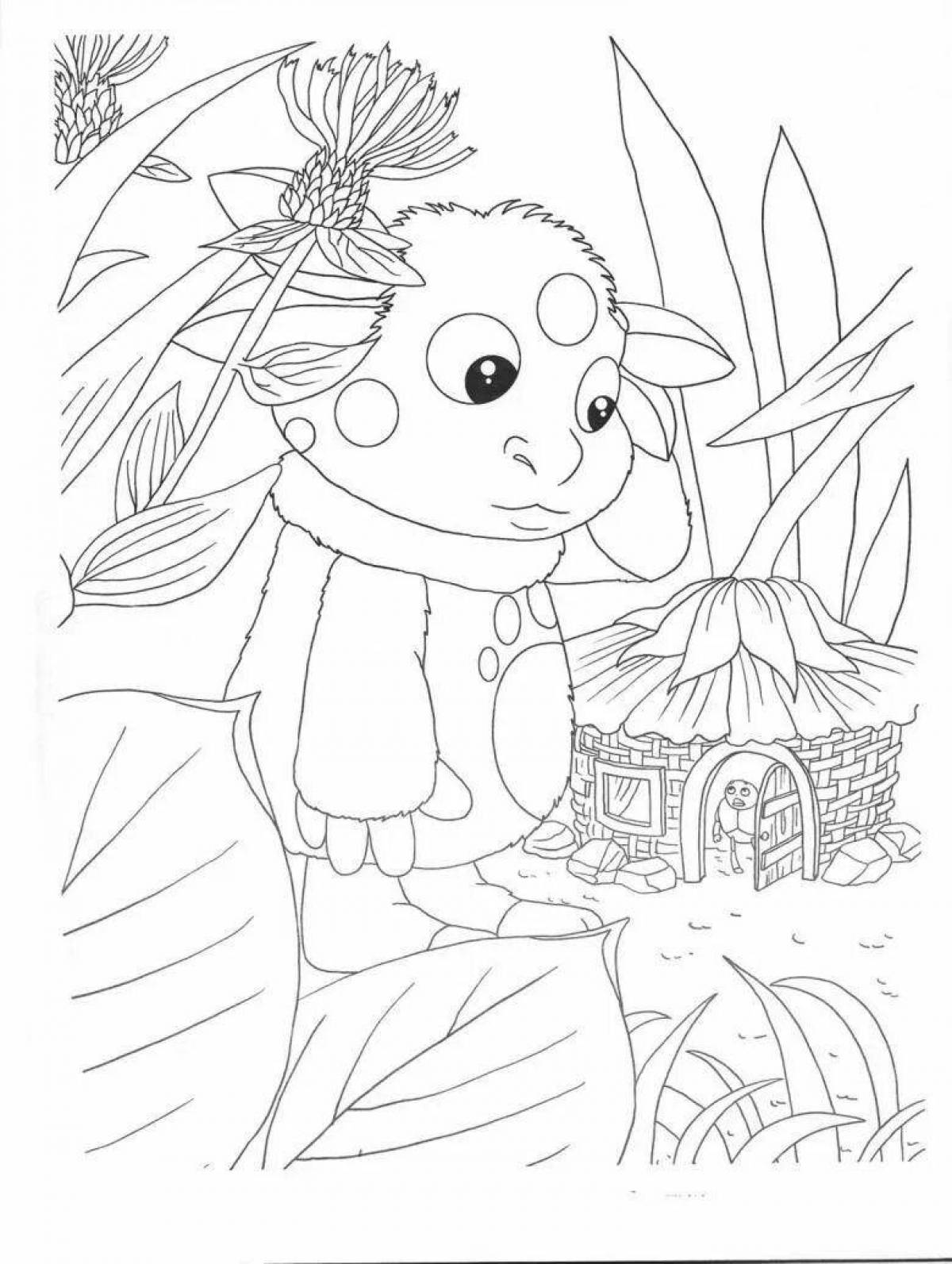 Clear Luntik coloring page