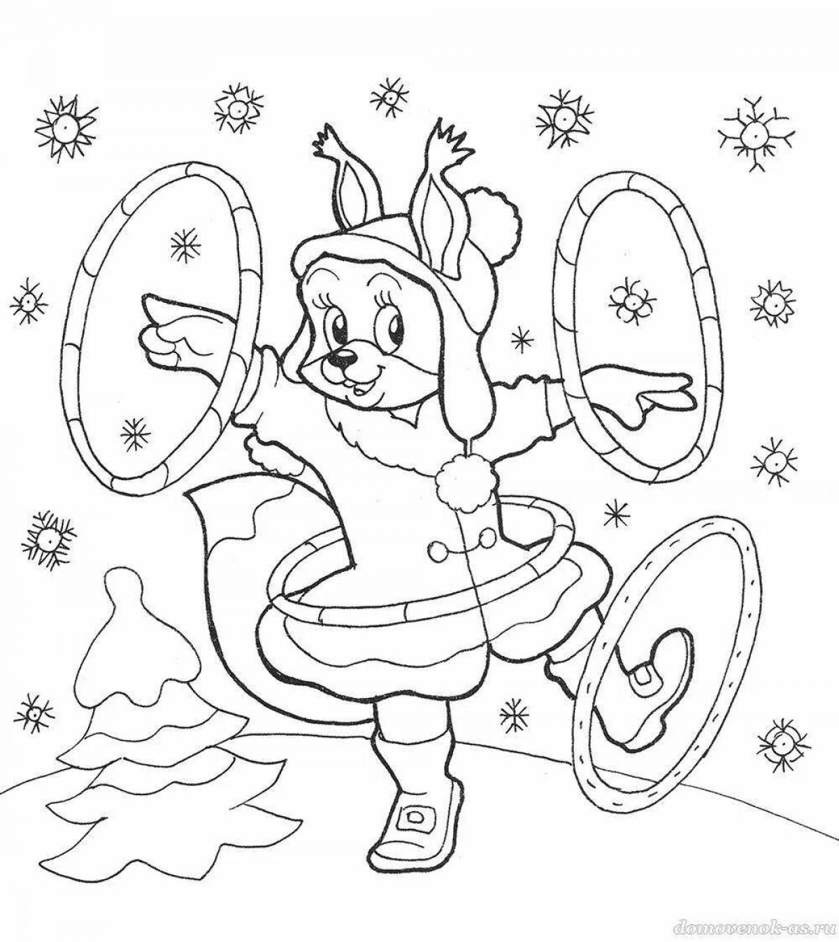 Bright Christmas coloring book for the little ones