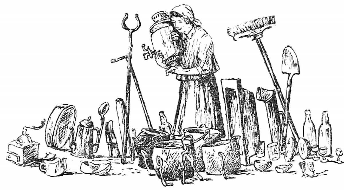 Exquisite coloring Fedorino grief grade 2 to a fairy tale