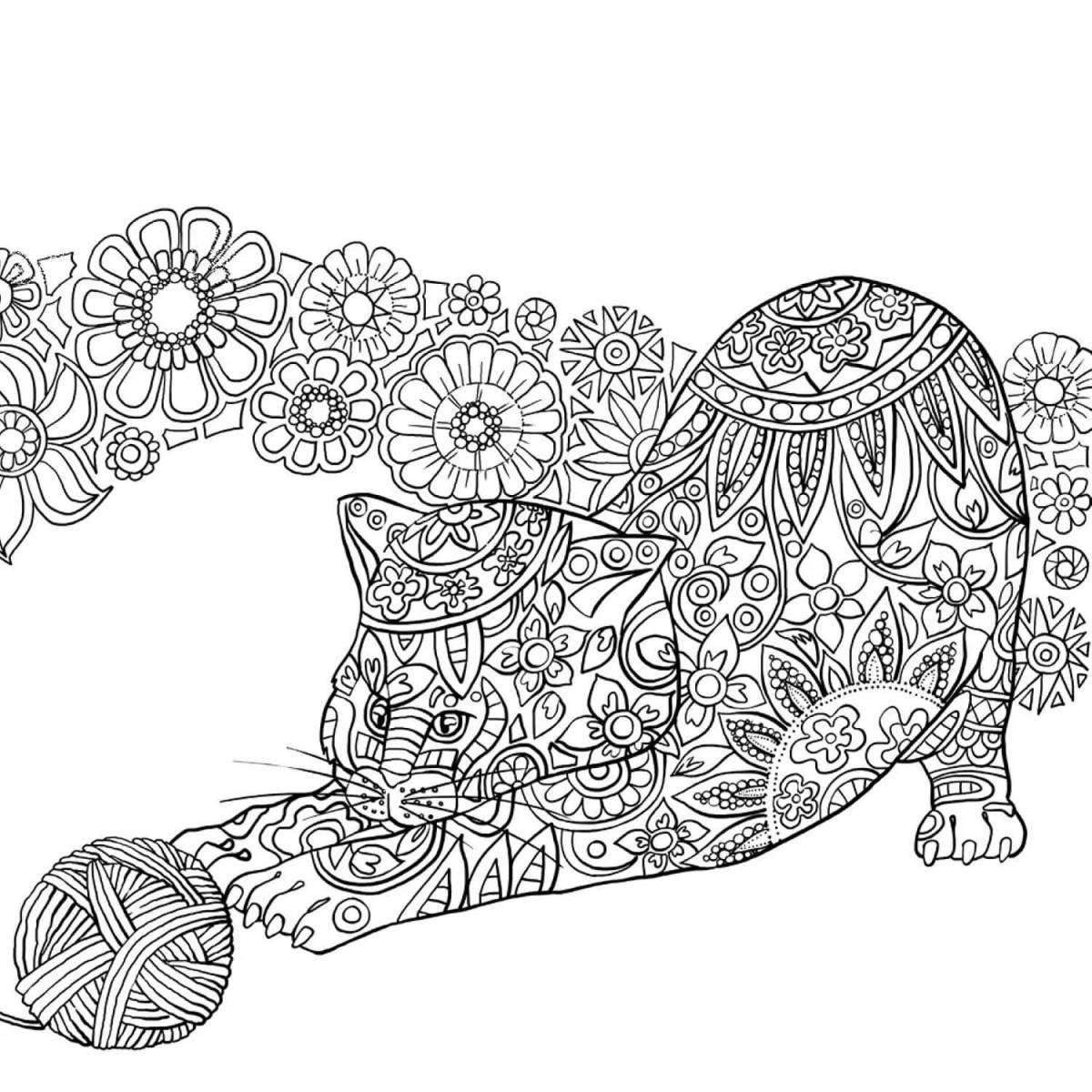 Radiant coloring page for girls 12 years old animals complex