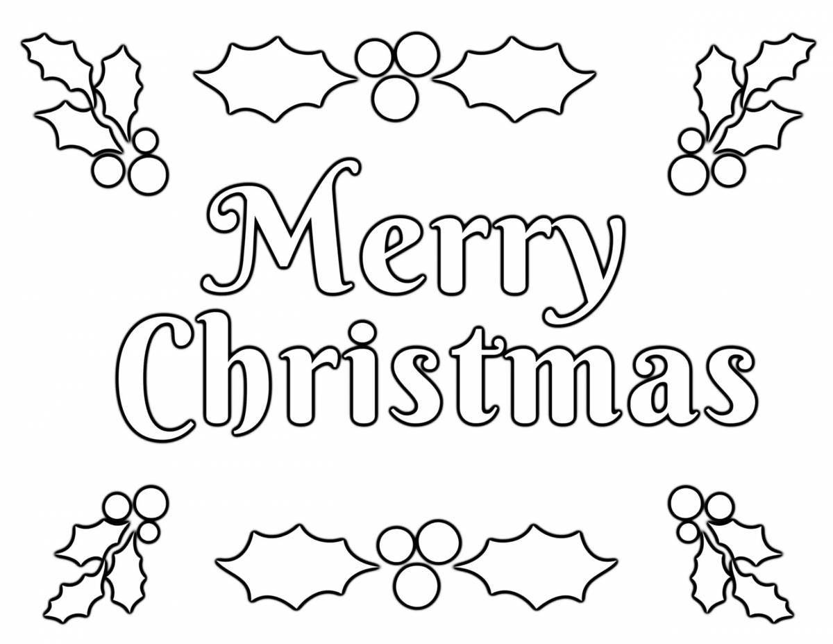 Fantastic merry christmas and happy new year coloring book