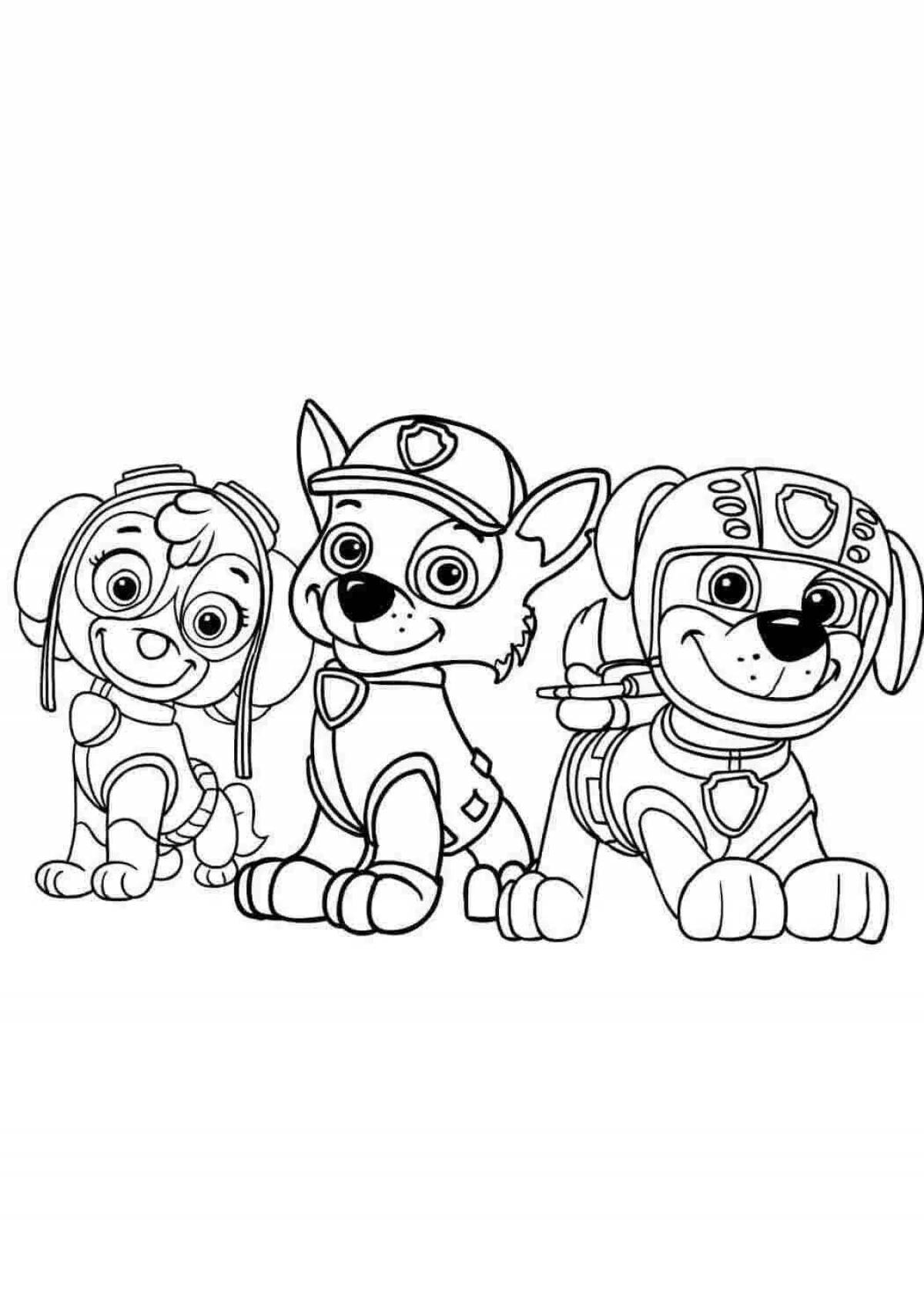 Color-explosion paw patrol coloring book for kids 5 years old
