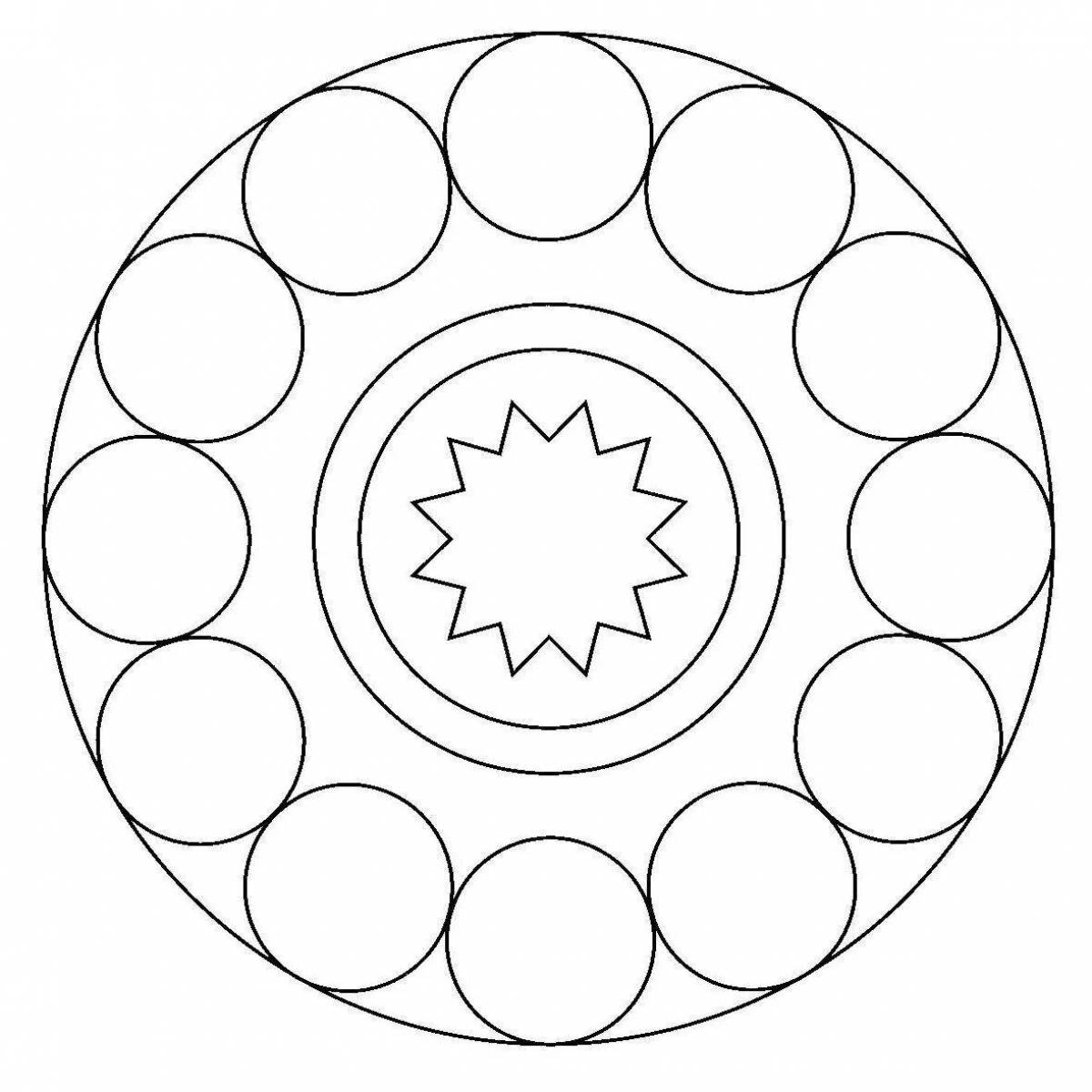 Круг 4 5. Декоративное рисование узор в круге. Тарелка раскраска. Рисование узора в круге. Тарелка раскраска для детей.