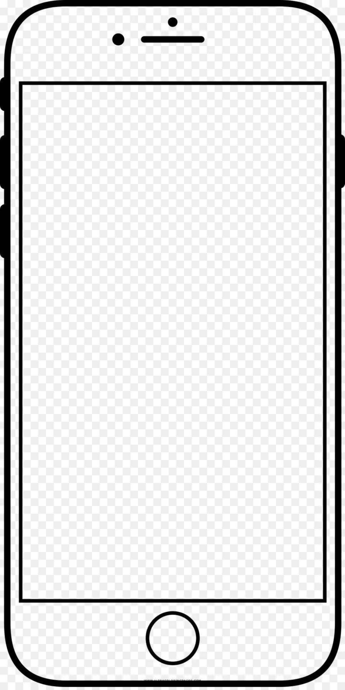 На телефоне можно печатать. Смартфон рисунок. Эскиз телефона. Смартфон схематично. Смартфон для раскрашивания.