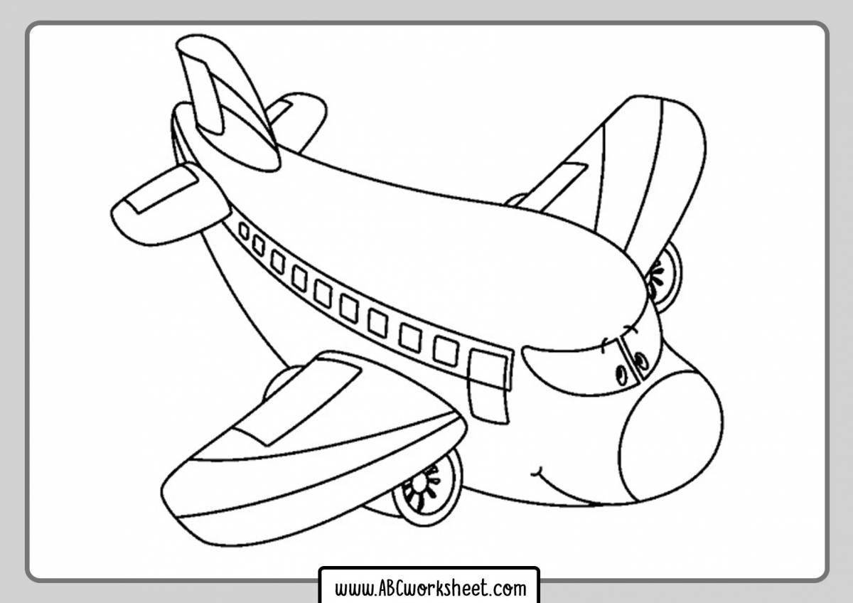 Рисунок самолета для детей 6 лет