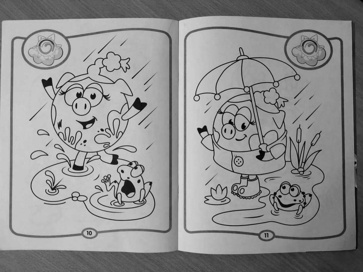 A fun coloring book of good and bad deeds for kids