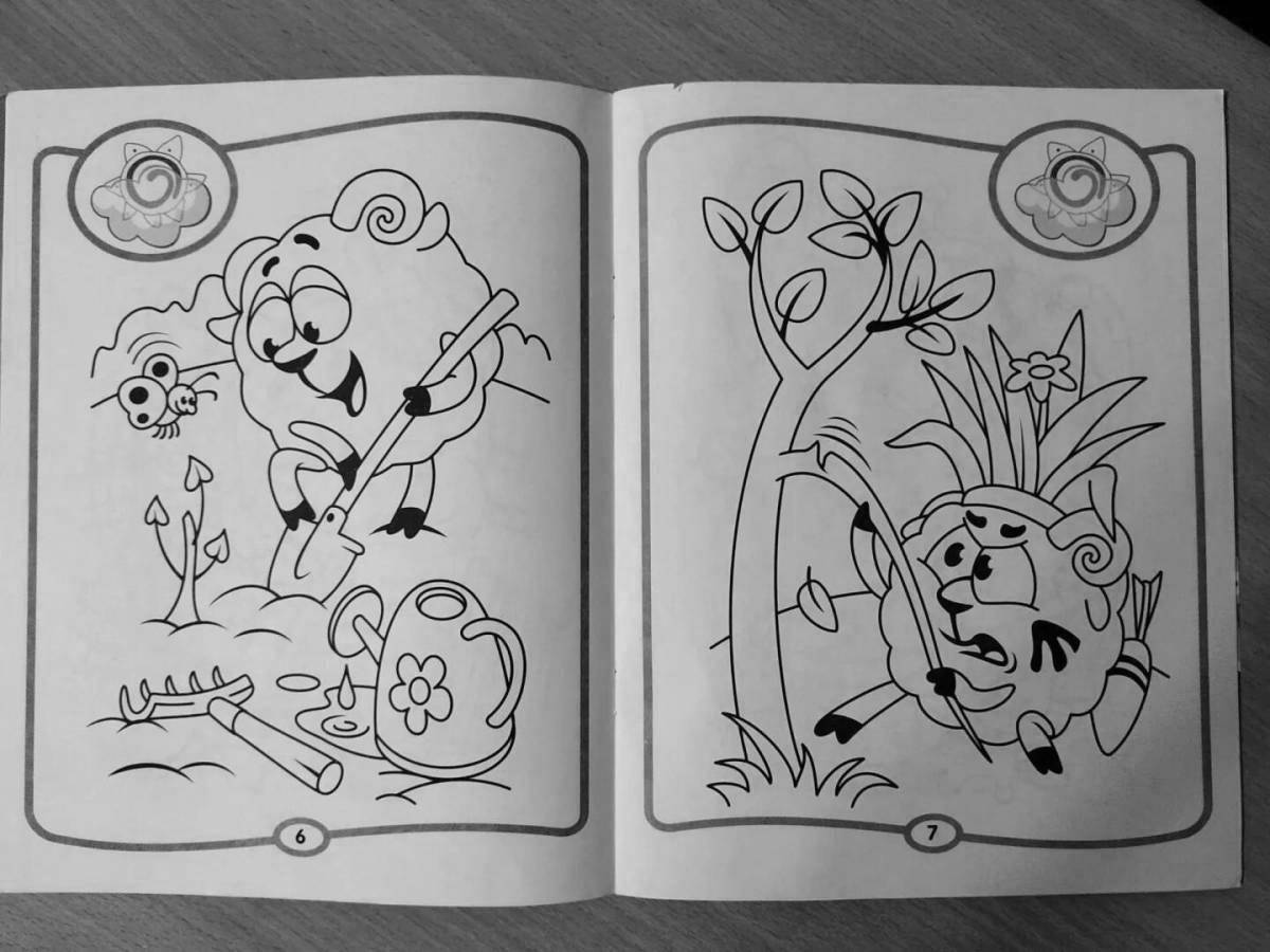 Creative coloring of good and bad deeds for kids
