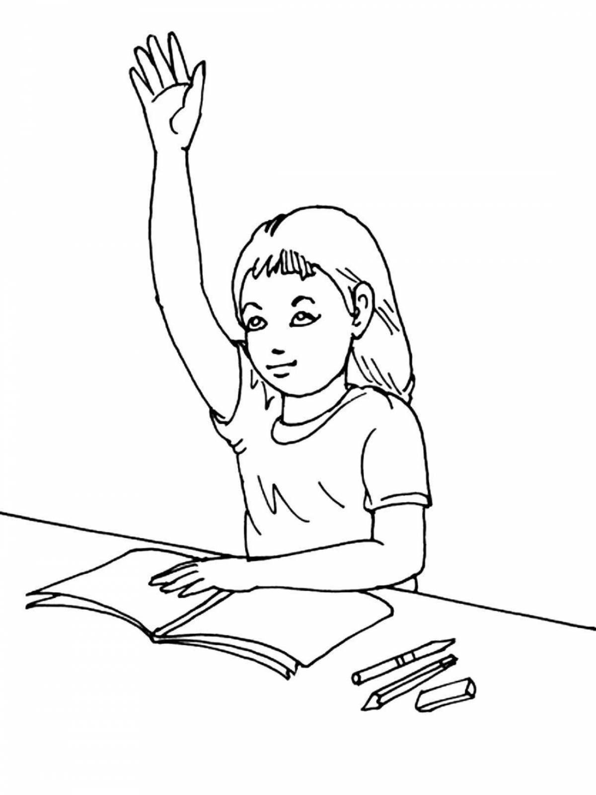 High school rules coloring book