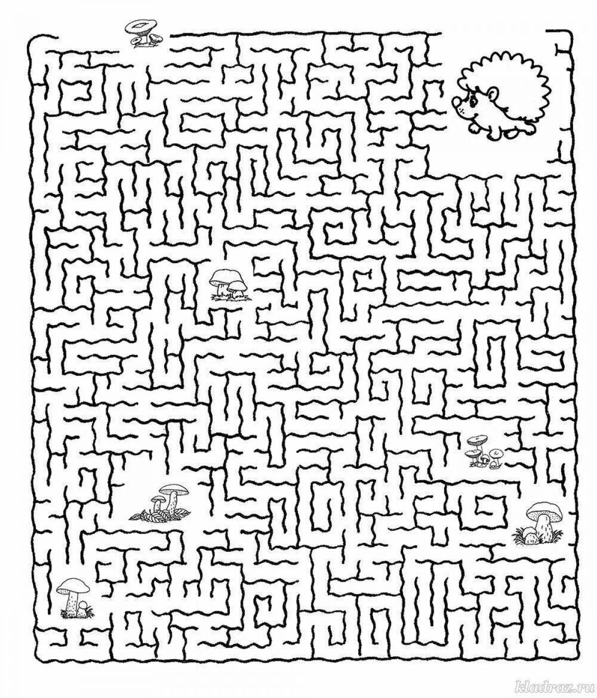 Mazes for children 9 10 years old #3