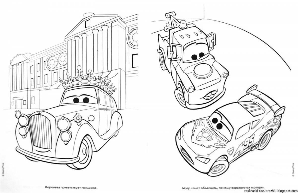 Colourful gorgeous coloring page 2 for boys