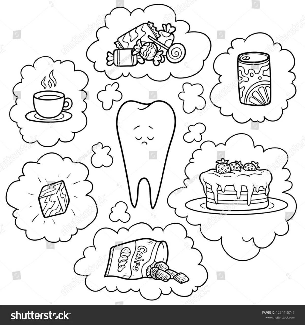 Carbohydrate healthy food coloring page