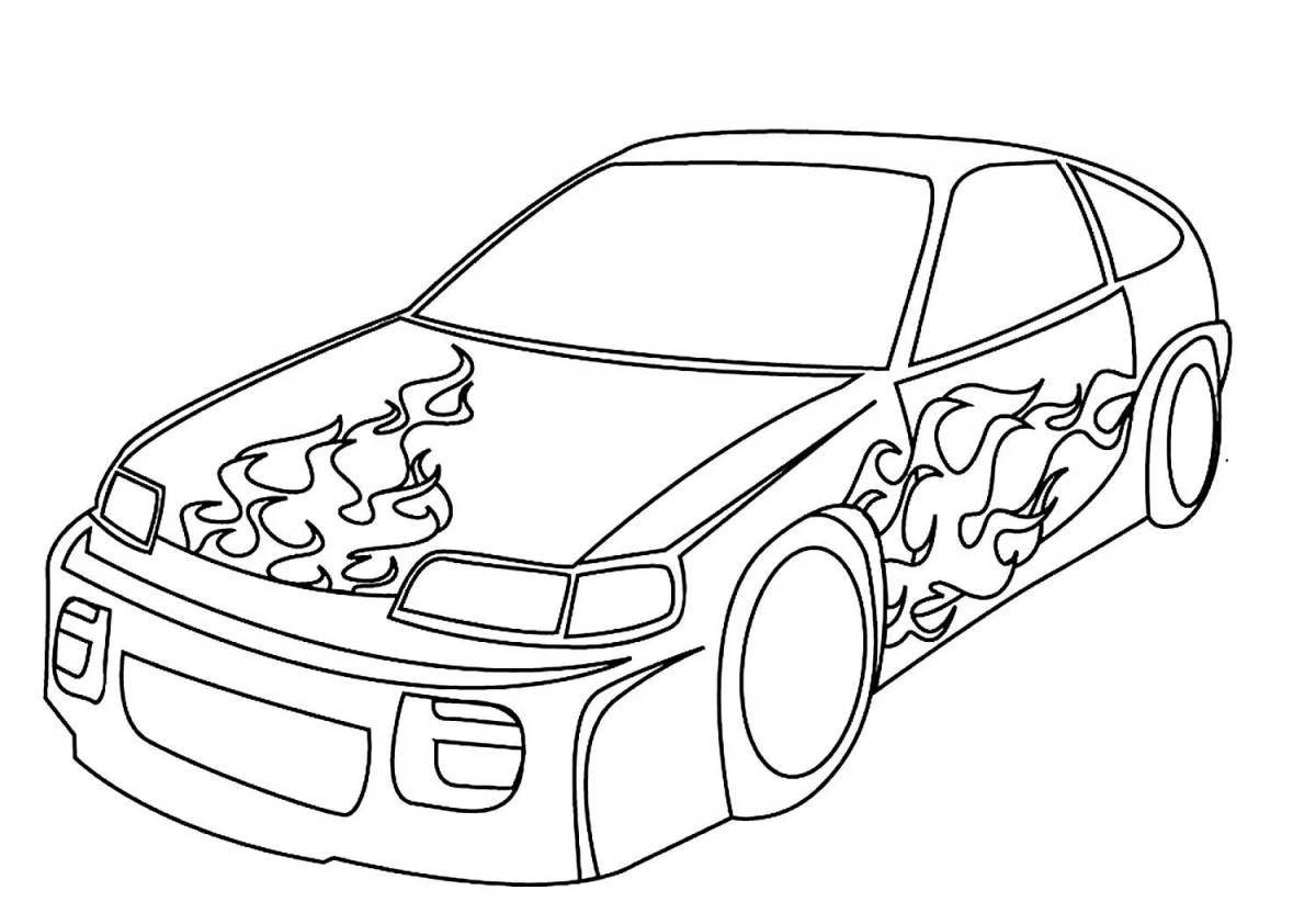 Gorgeous cars coloring book for 12 year old boys
