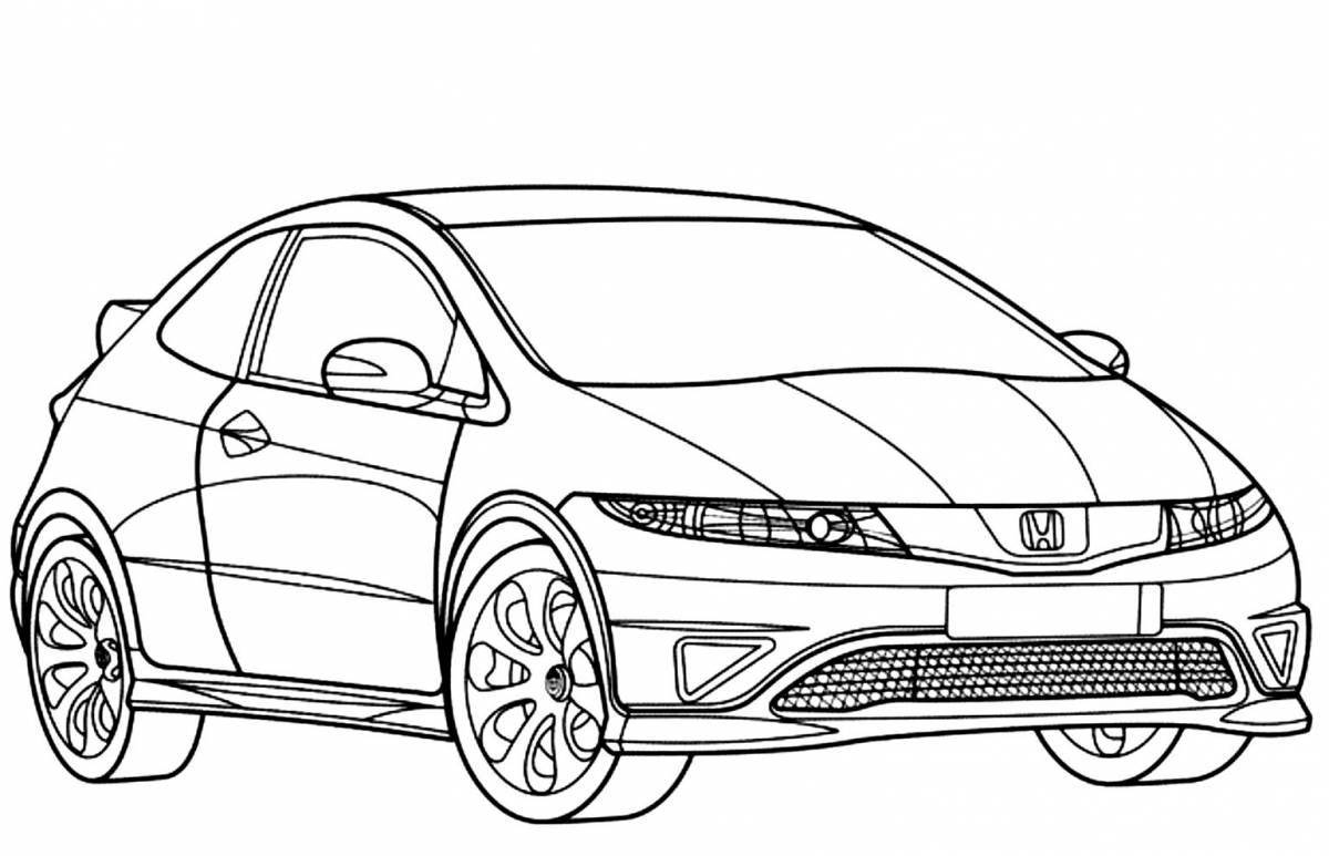 Gorgeous cars coloring book for 12 year old boys