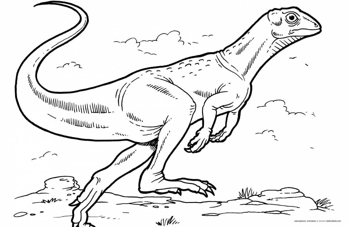 Amazing dinosaur coloring pages with names for kids