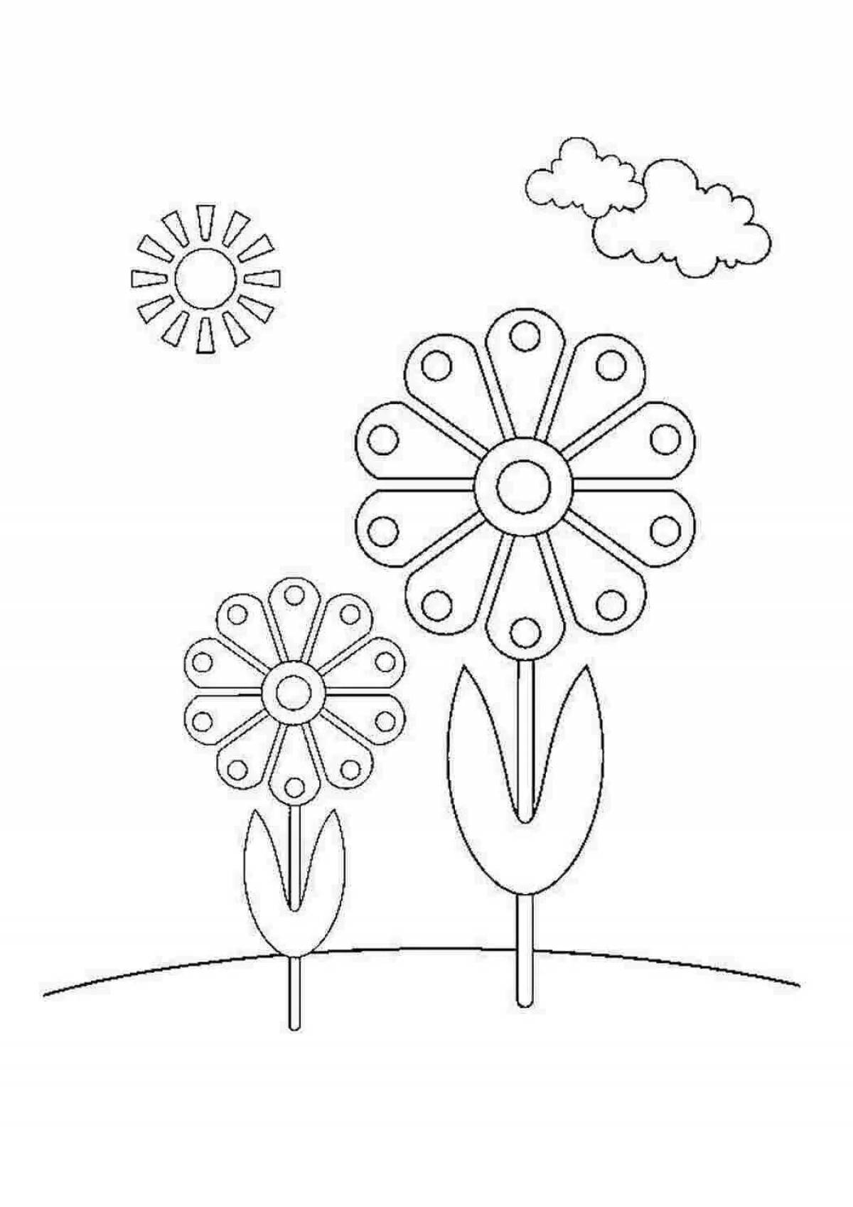 A fun spring coloring book for kids