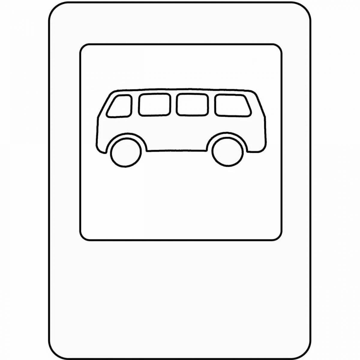 Coloring pages with traffic signs for kids