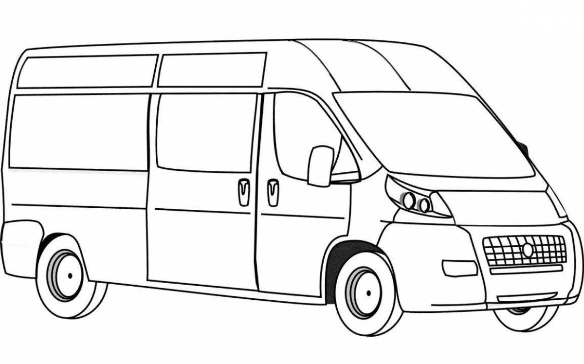 Coloring page nice cars and buses