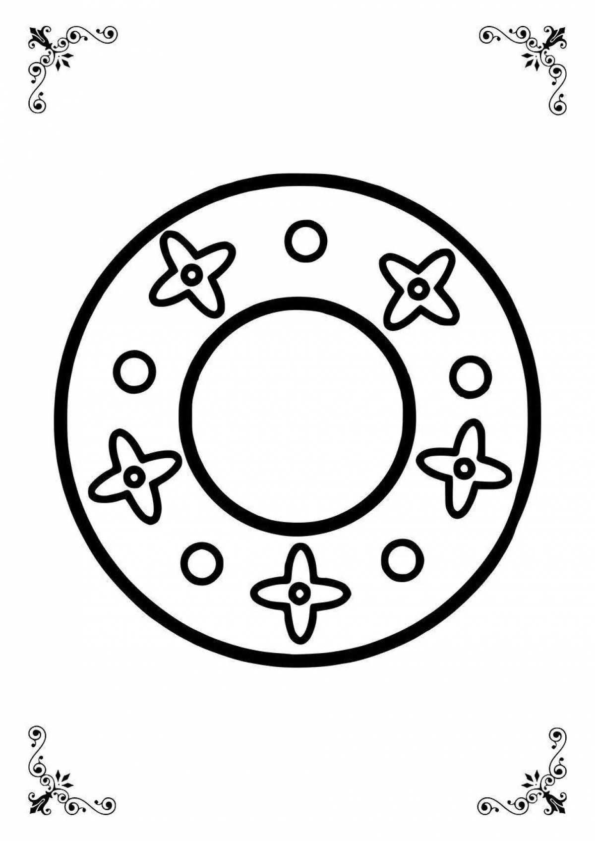 Photo Colored plate coloring book for 4-5 year olds