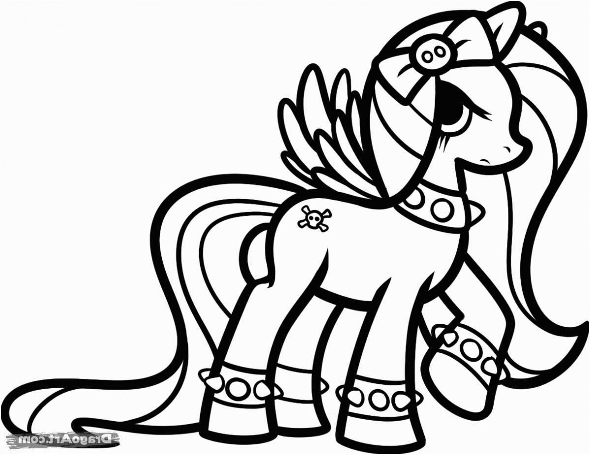 Adorable horse coloring pages