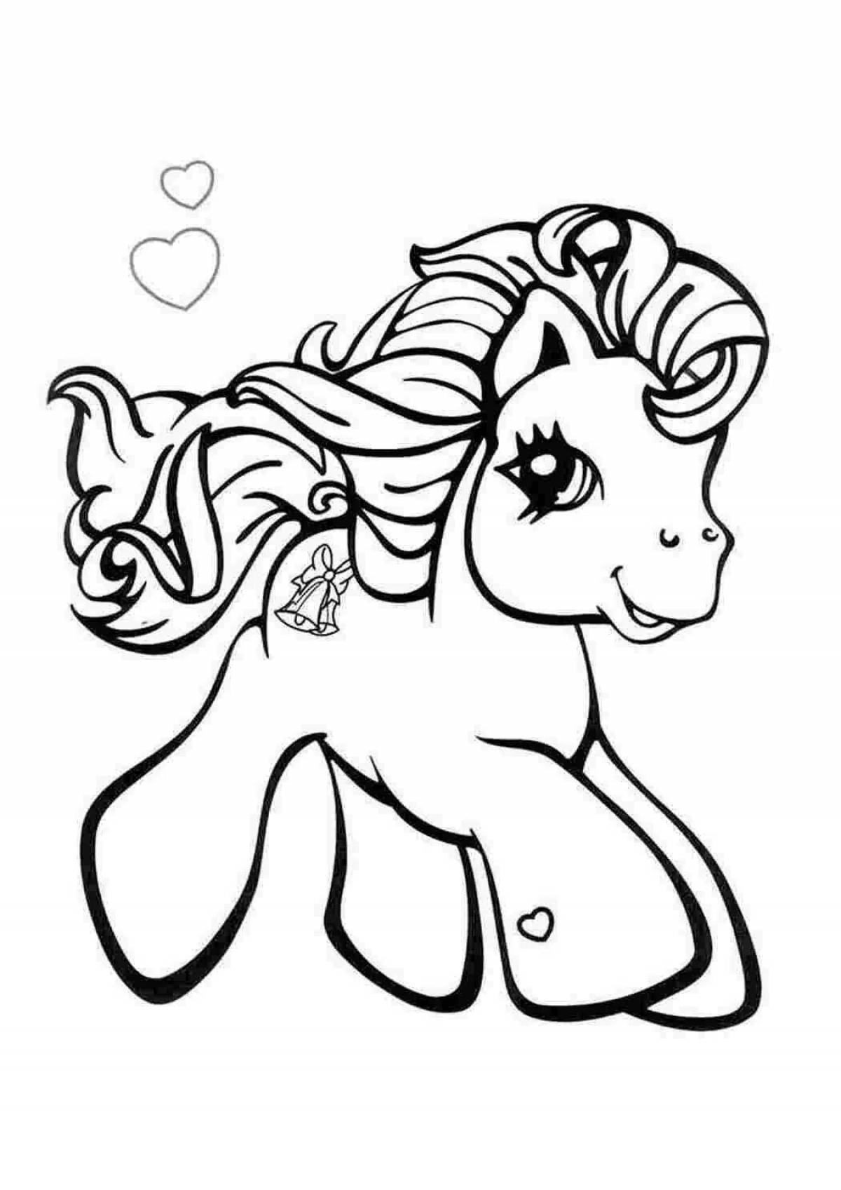 Fabulous horse coloring pages