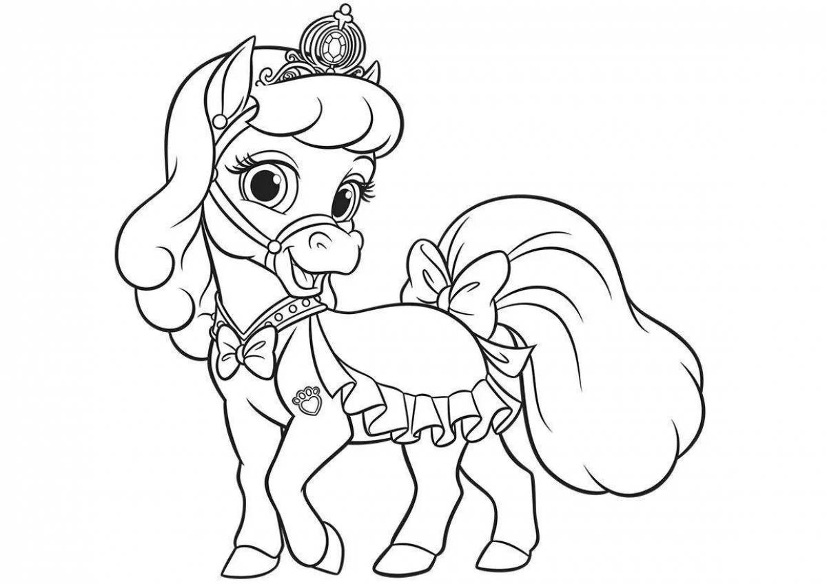 Fun horse coloring pages