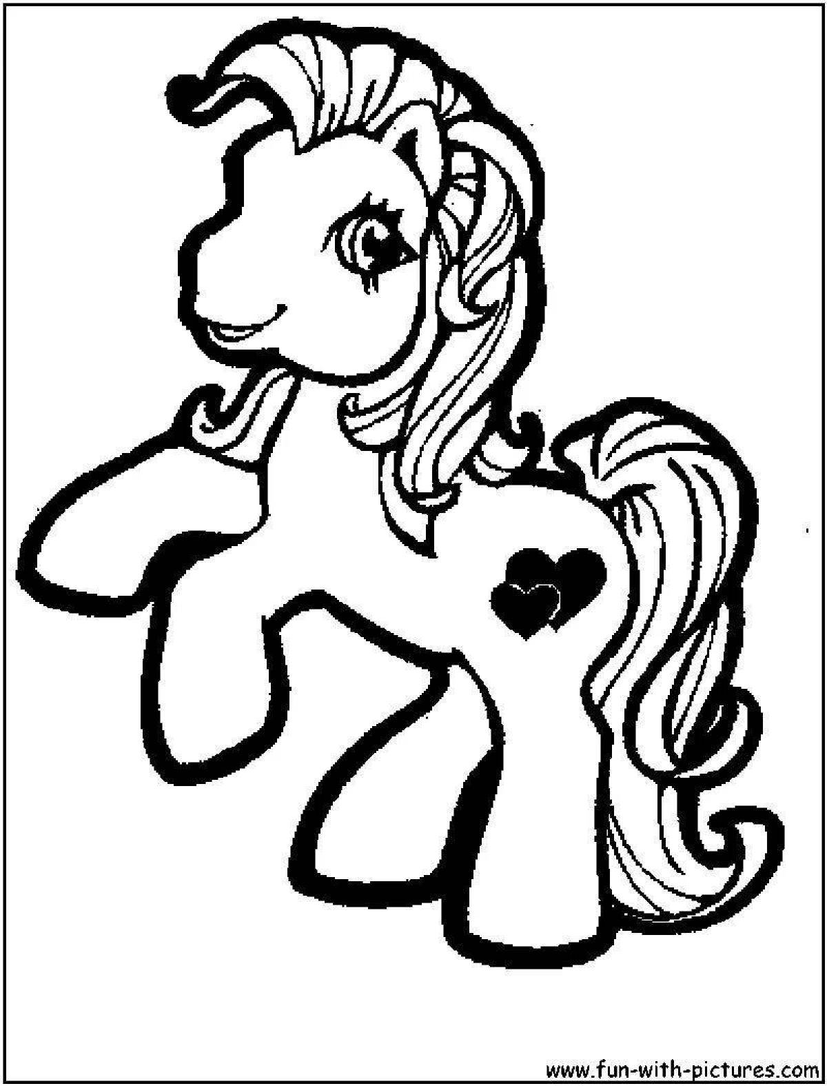 Exciting horse coloring pages