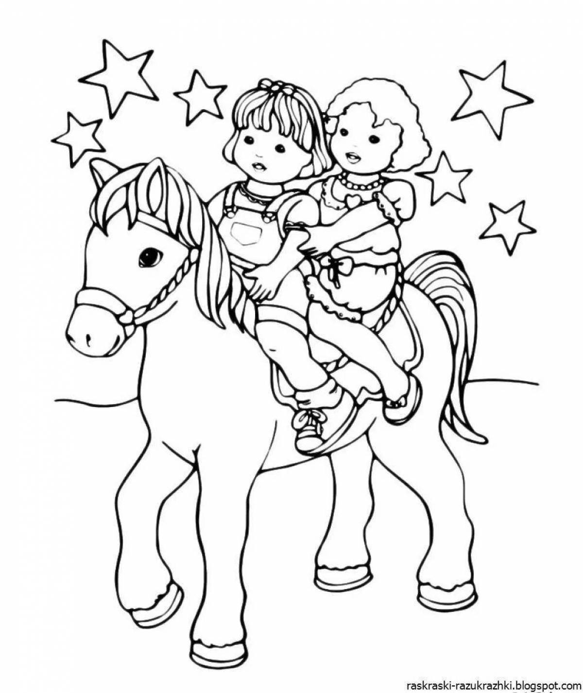 Luminous Horse Coloring Pages