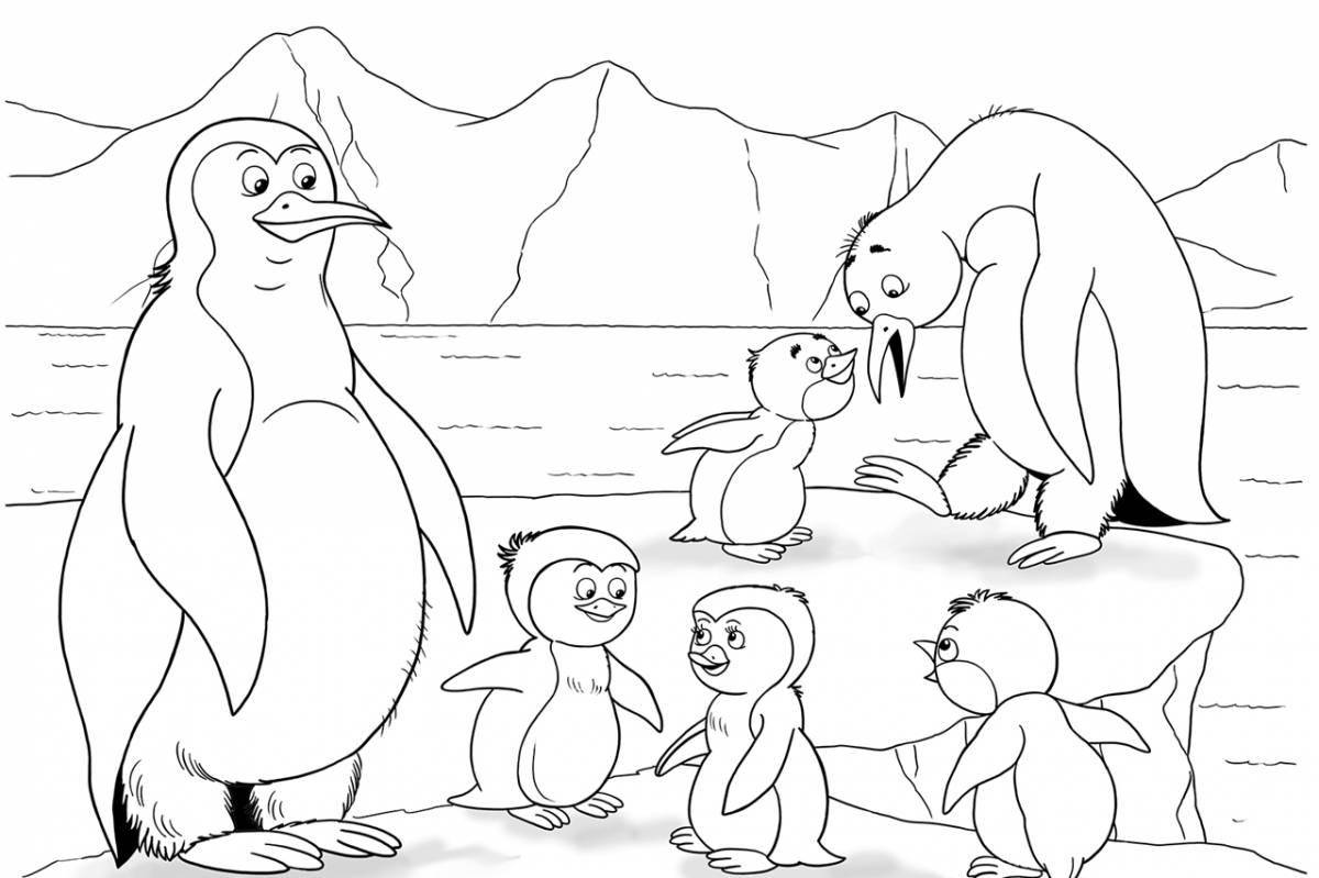 Majestic polar bear coloring page