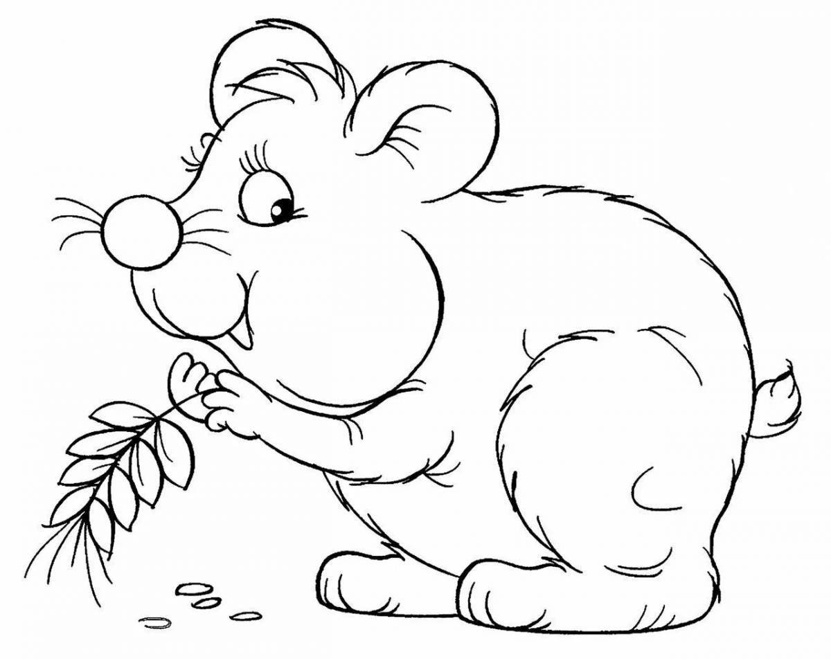 Fun coloring pages of forest animals for children 6-7 years old