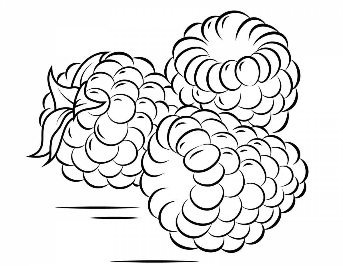 Colouring bright raspberry for children 3-4 years old