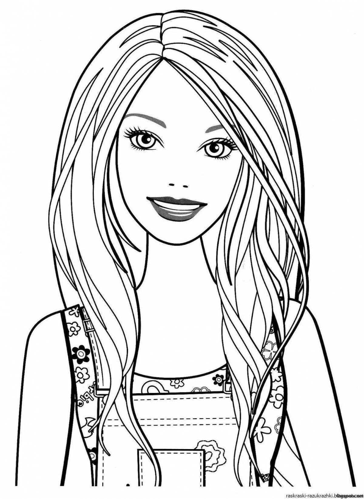 Fun coloring book for girls 8-10 years old