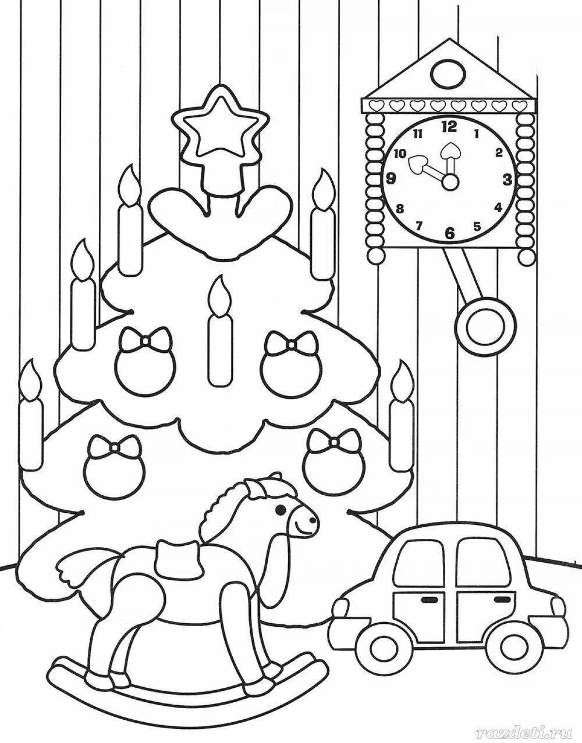 Generous Christmas coloring book for kids