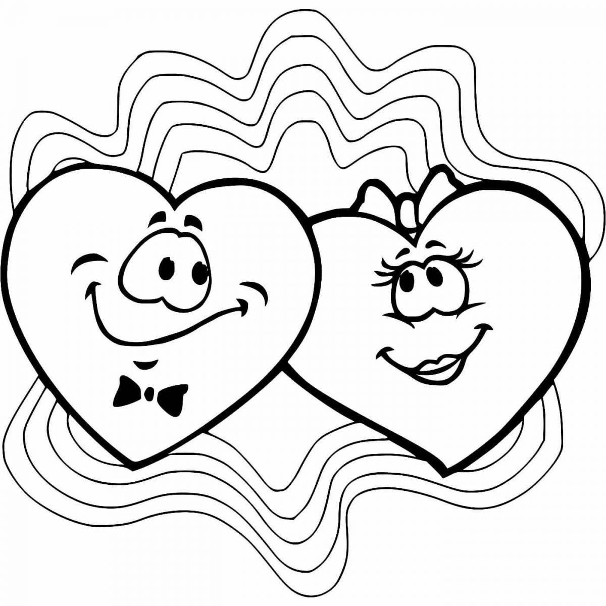 Fancy valentine coloring book for valentine's day for kids