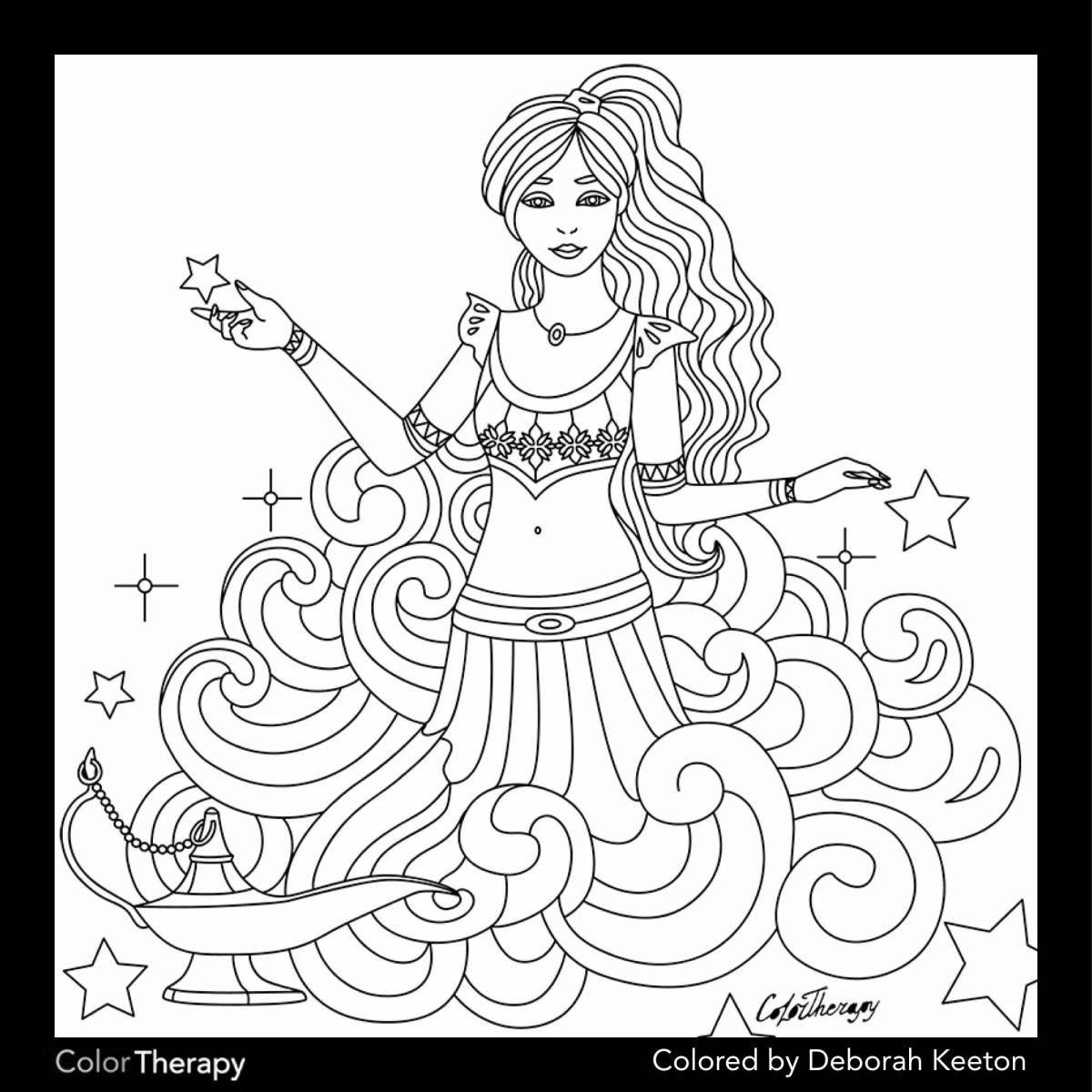 Cute ruslan and lyudmila coloring