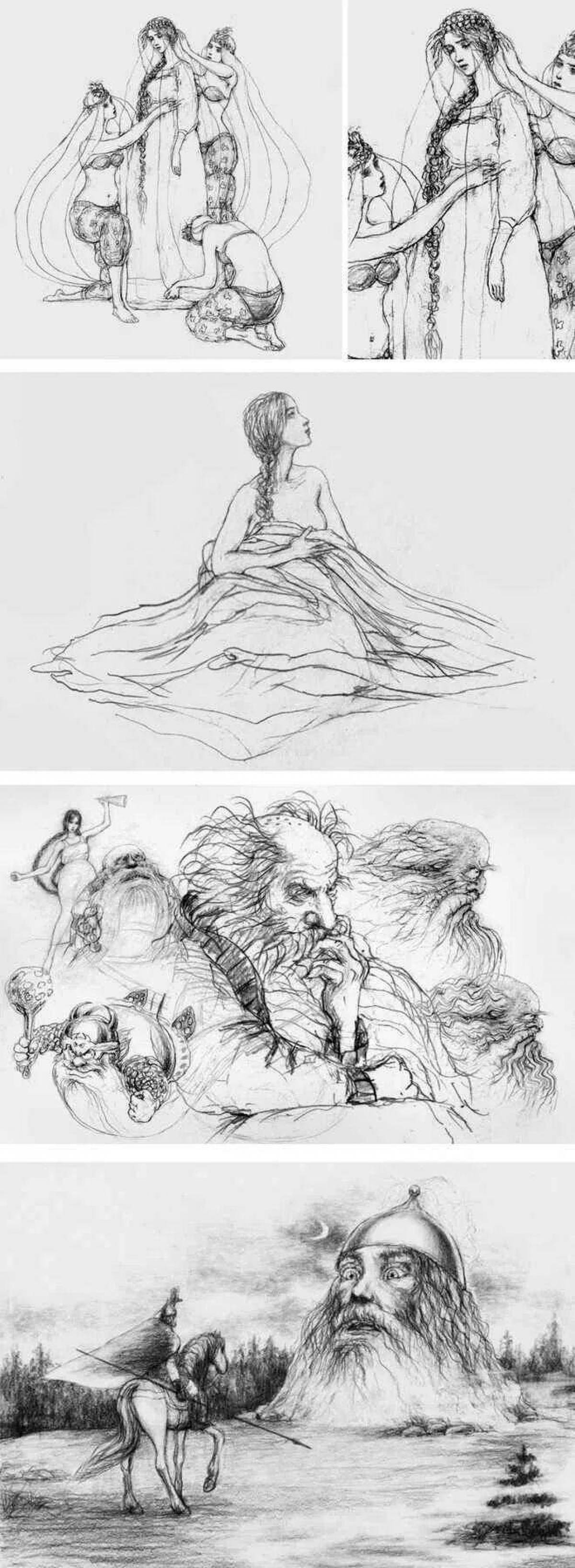 Beautiful ruslan and lyudmila coloring