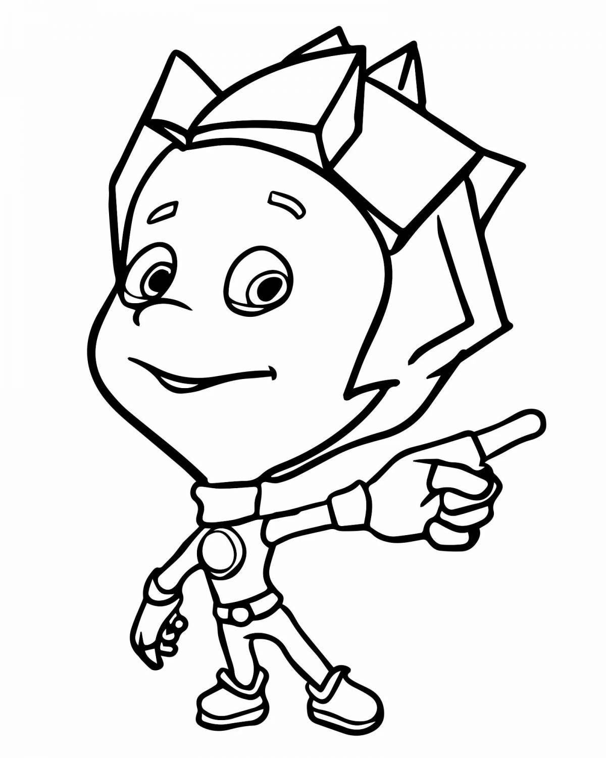 Exciting cartoon coloring pages for 4-5 year olds