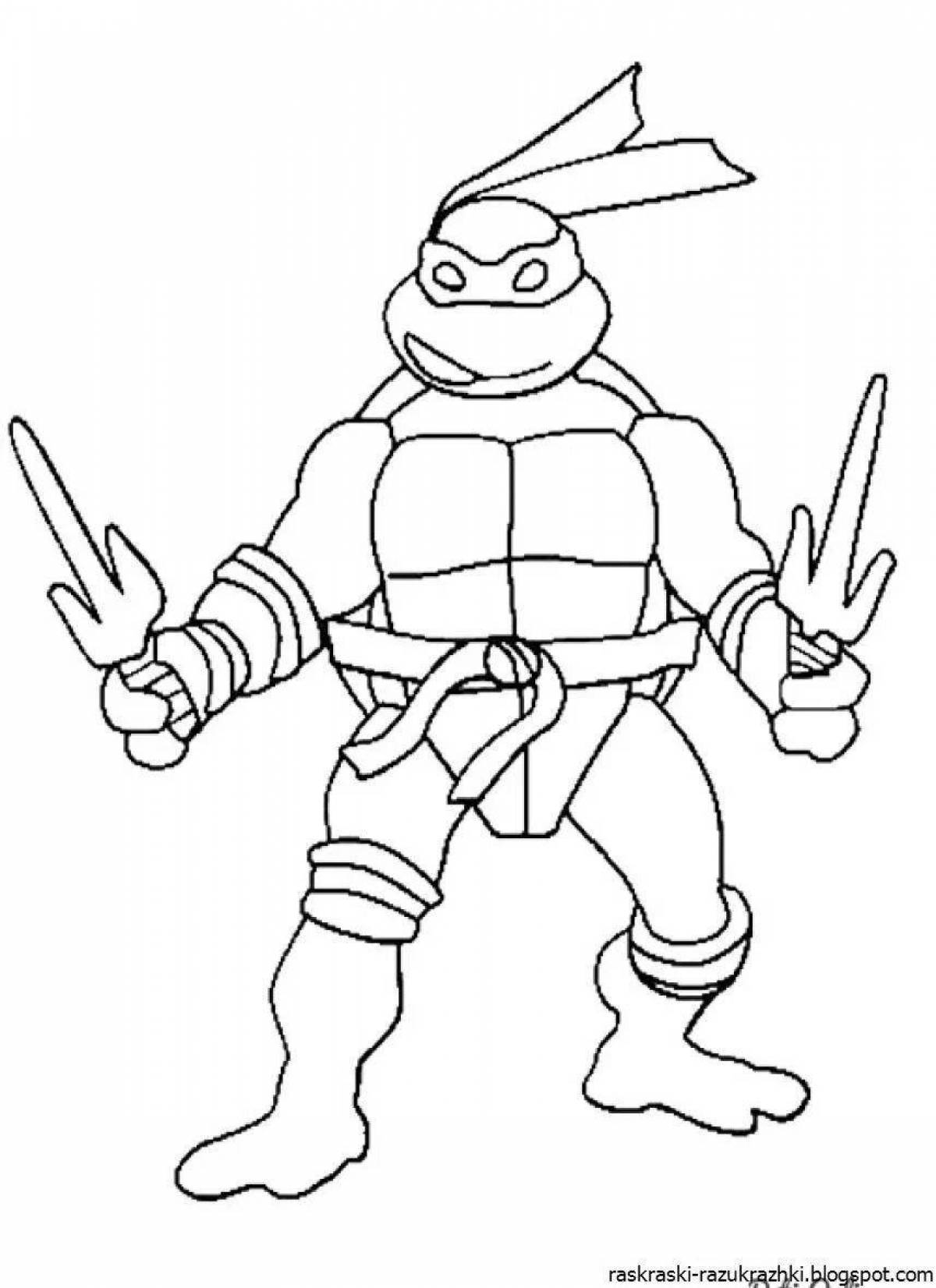 Gorgeous Teenage Mutant Ninja Turtles Coloring Pages for Toddlers