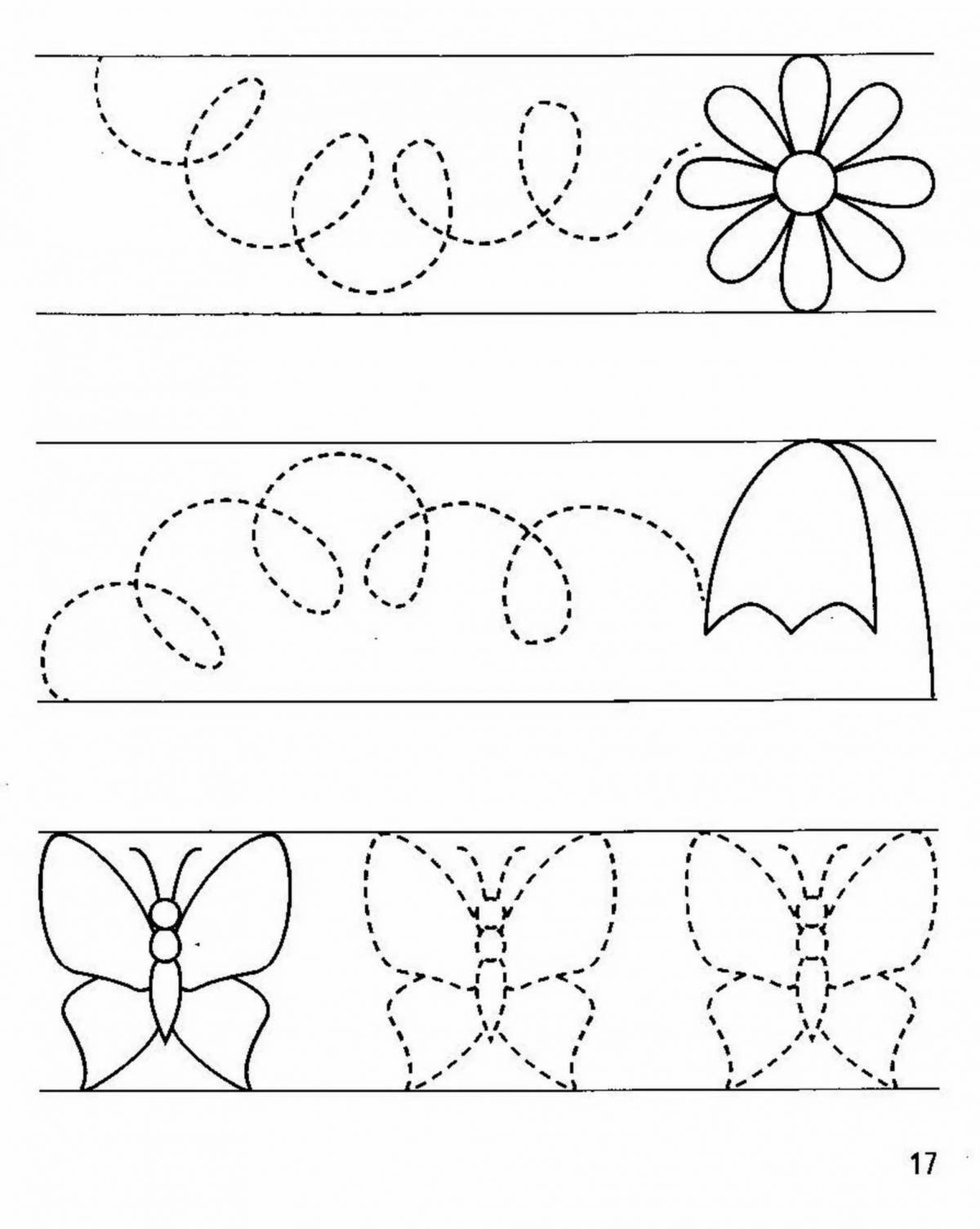 Colorful recipe coloring page for 3-4 year olds