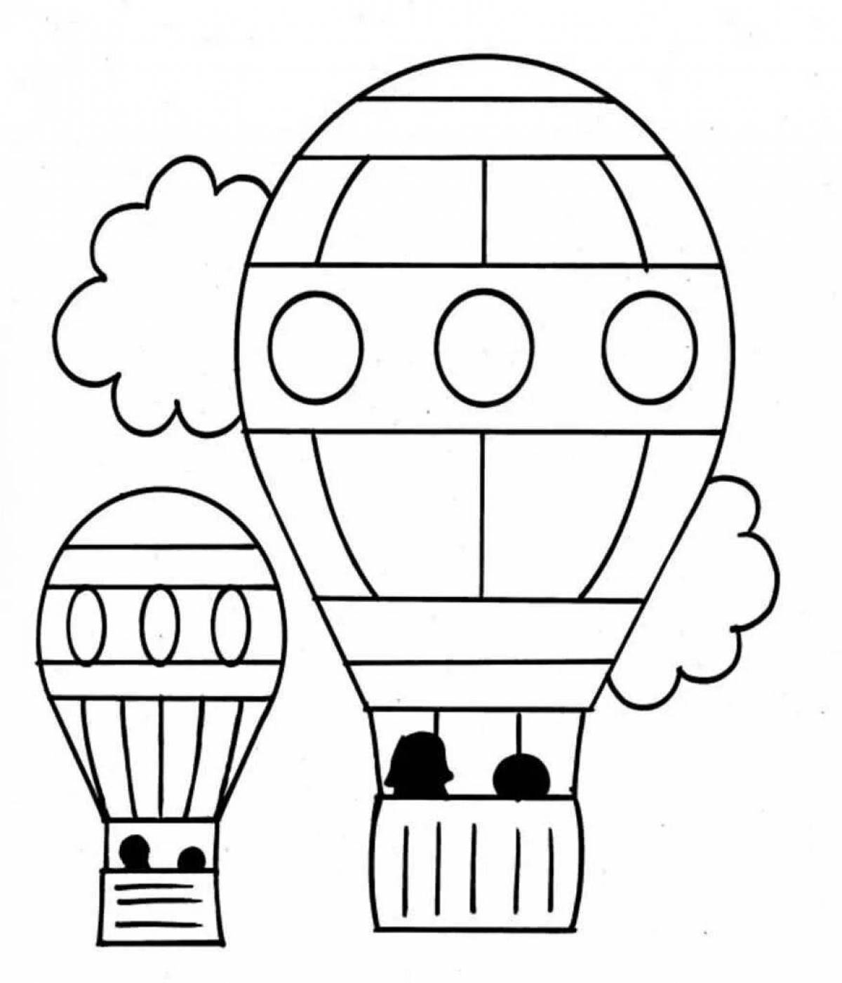 Exquisite air transport coloring book for 6-7 year olds