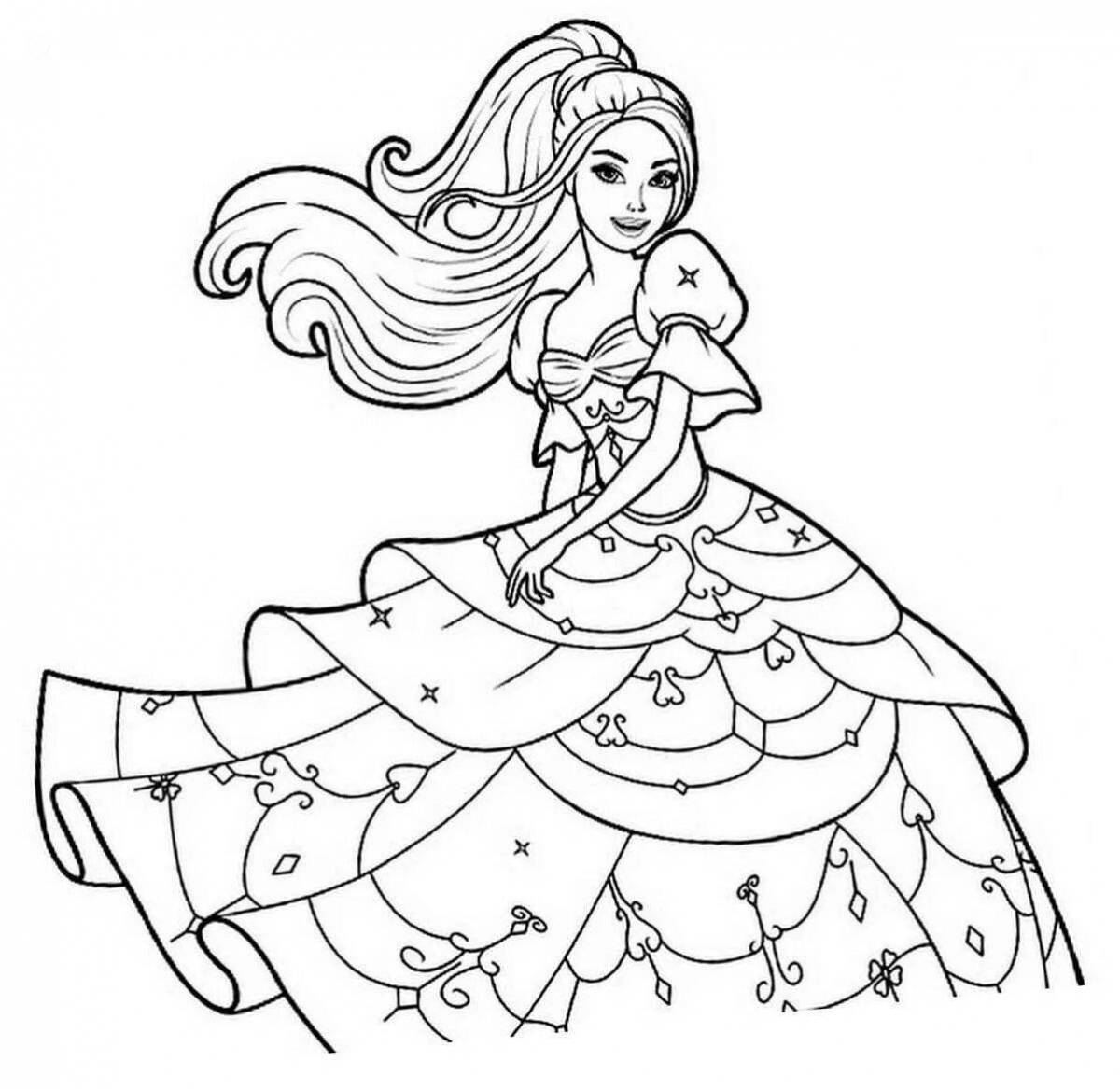 Amazing coloring book for girls full sheet