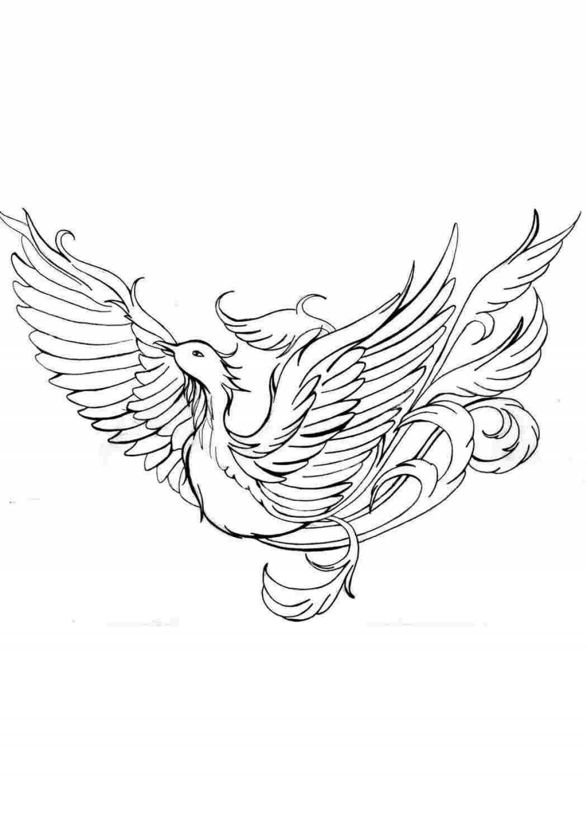 Great firebird coloring book for 5-6 year olds