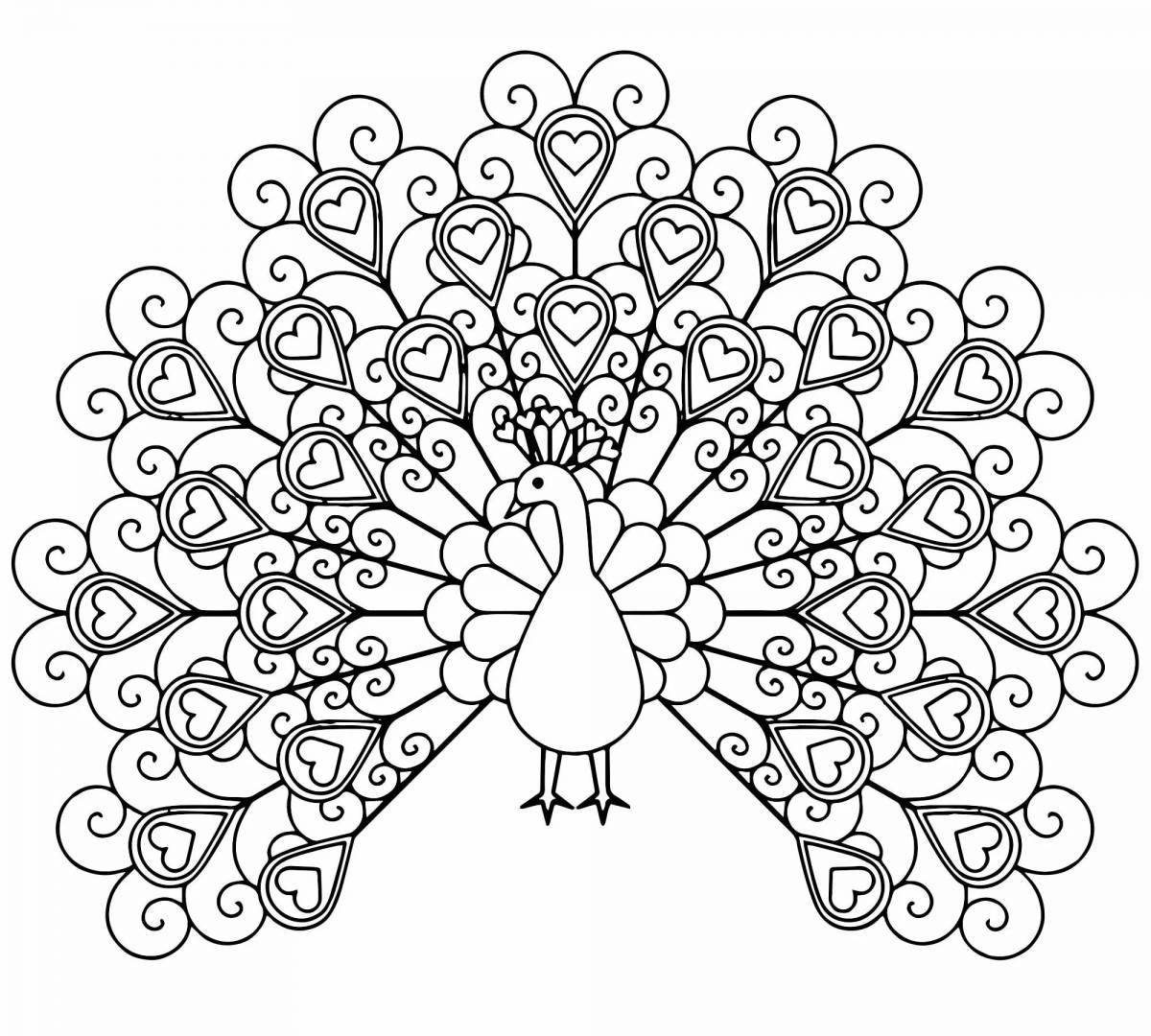 Adorable firebird coloring book for children 5-6 years old