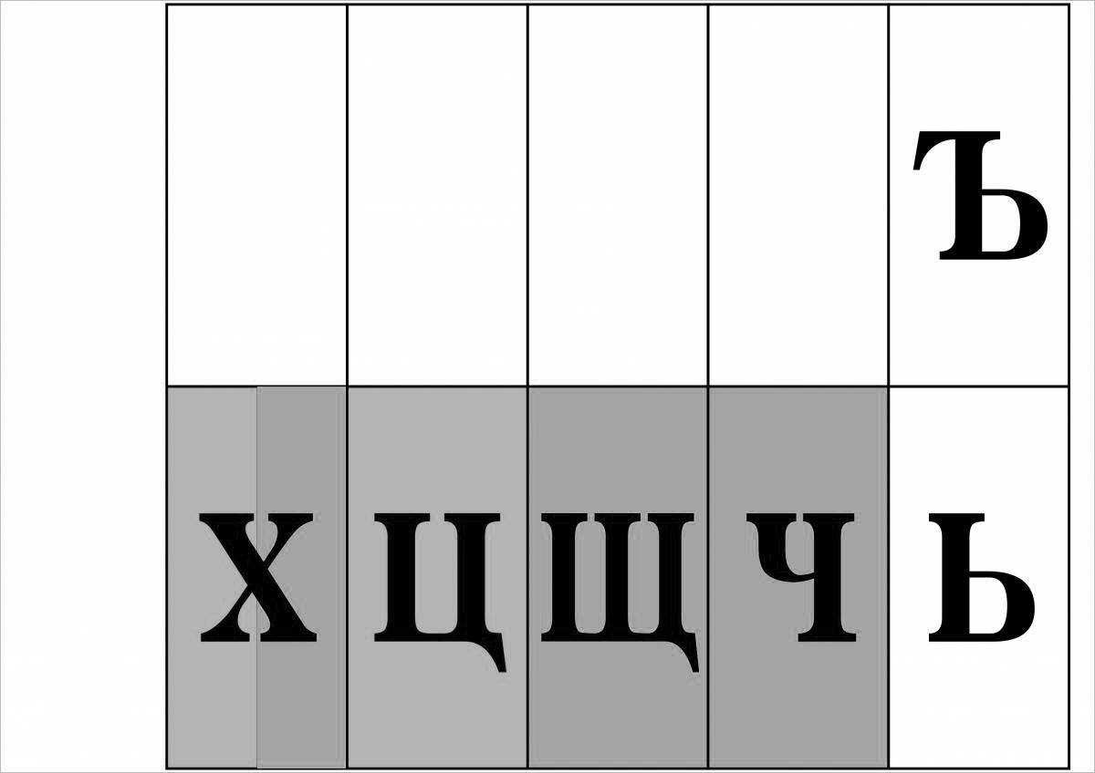 Памятка Лента букв (1-4 класс)