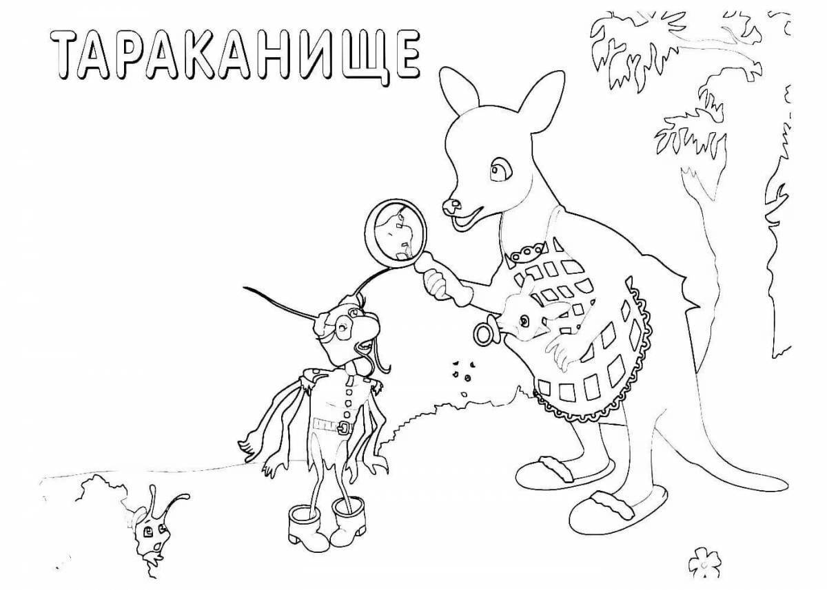 Bright Chukov's fairy tale coloring book