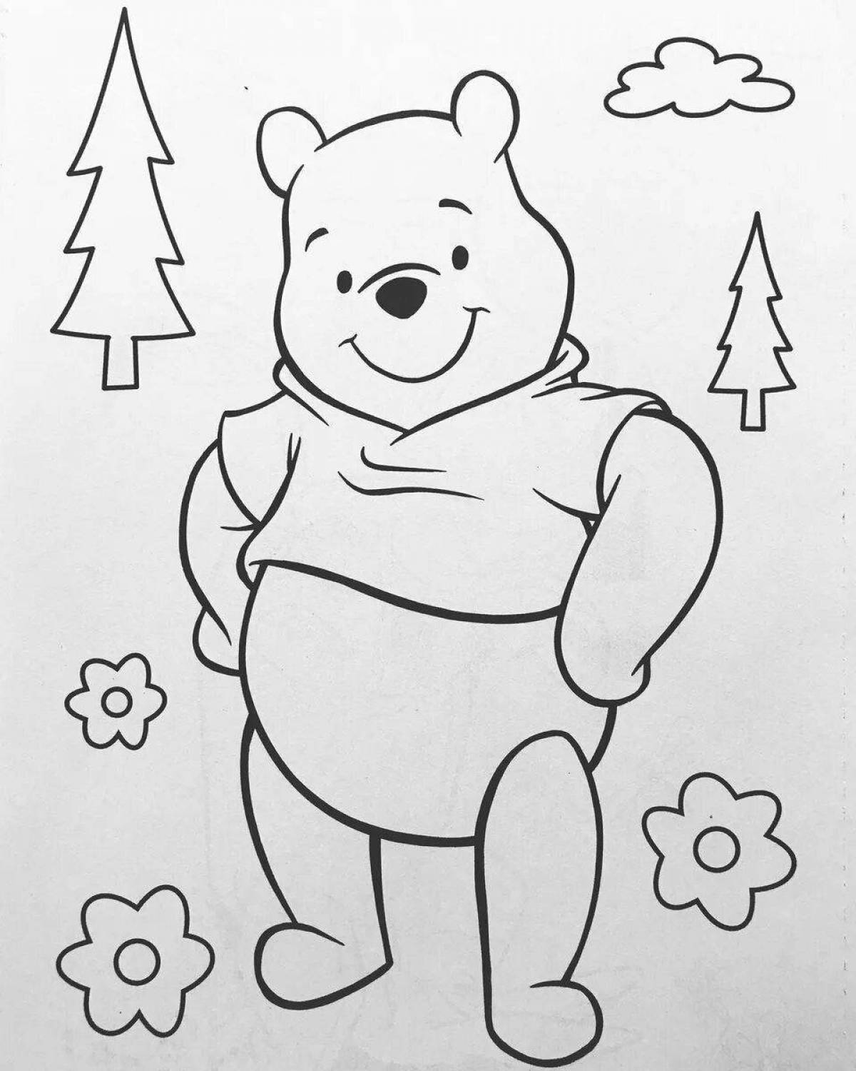 Exciting coloring winnie the pooh